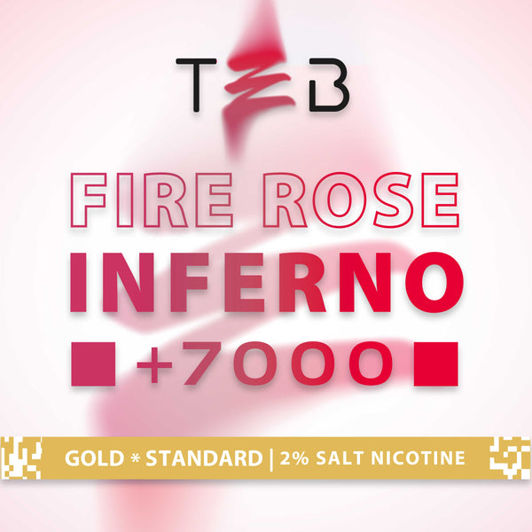 Fire Rose Inferno +7000 Strawberry & Raspberry Ice
