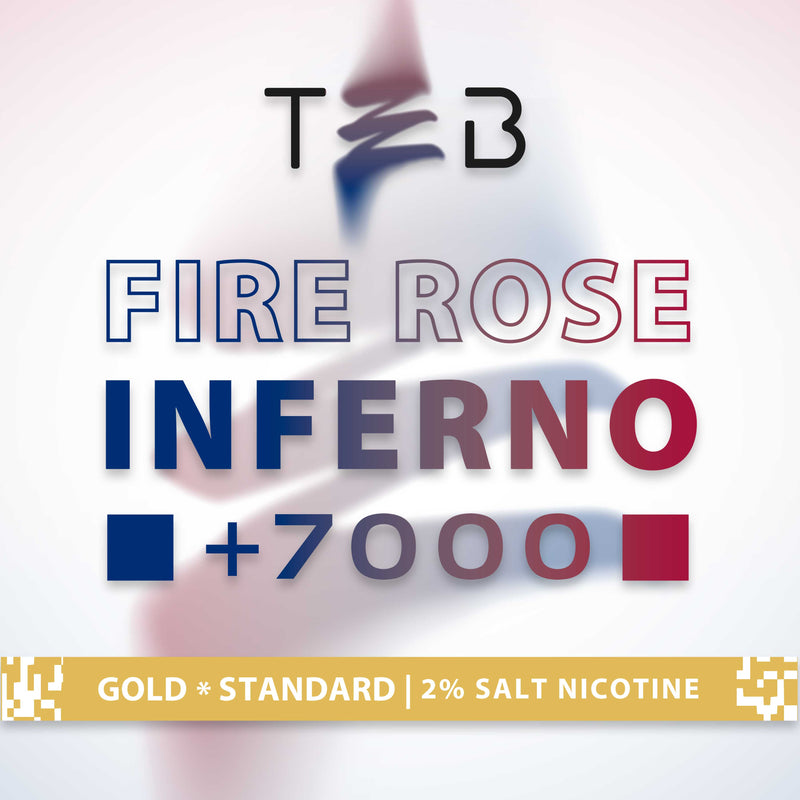 Fire Rose Inferno +7000 Blueberry & Raspberry