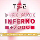 Fire Rose Inferno +7000 Strawberry & Raspberry Ice