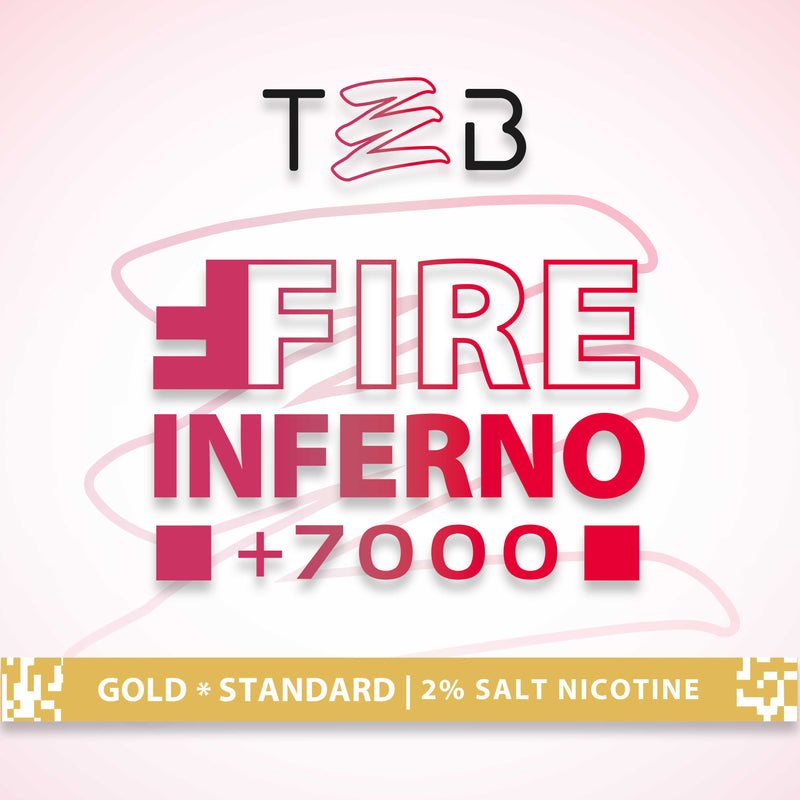 Fire Inferno +7000 Strawberry & Raspberry Ice